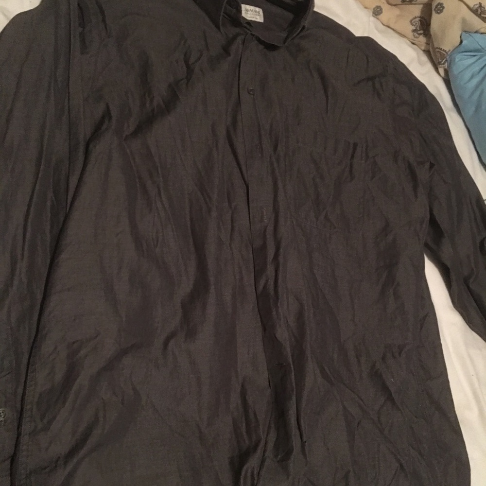 armani button up